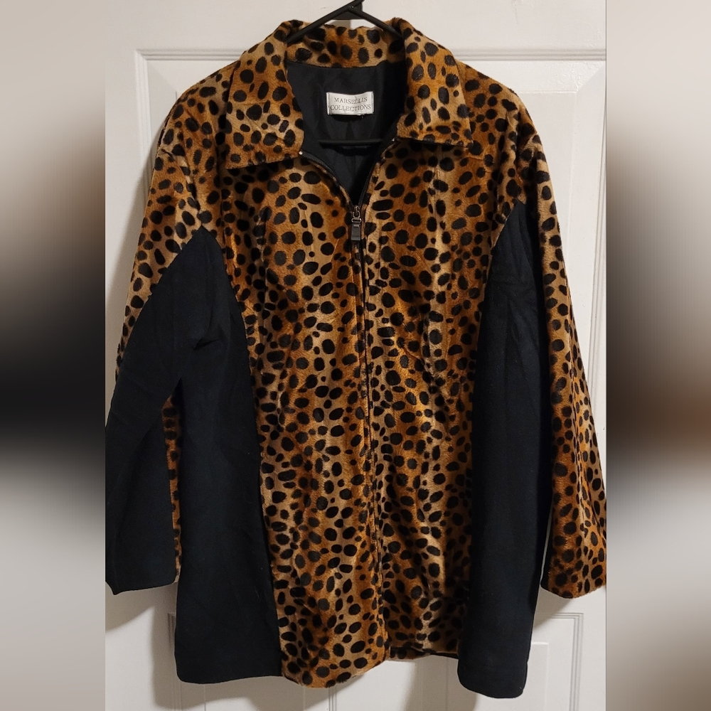 Vintage Leopard print Marsellis Collection Jacket